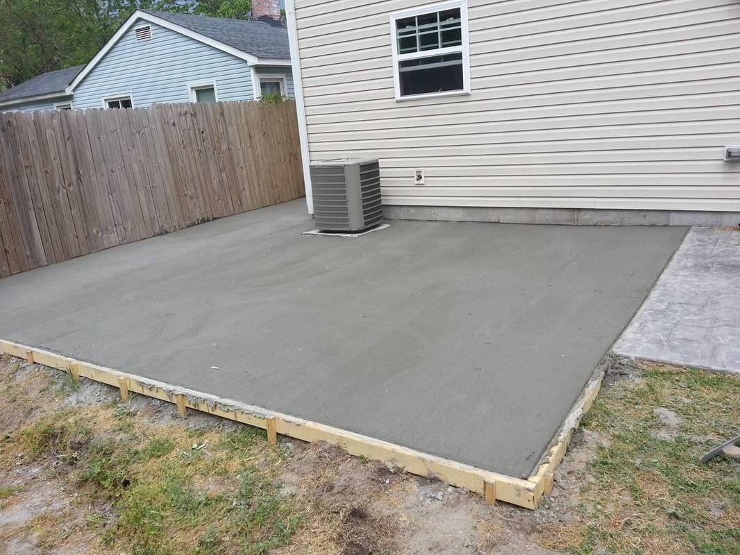 concrete slab repair done at a home in chesapeake, virginia