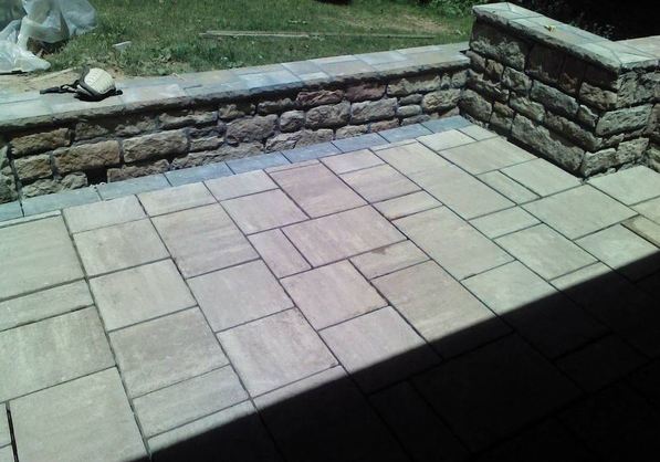 paver patio replacement, beautiful finish